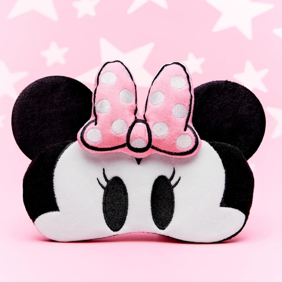 Disney Minnie Mouse 3D Plushie Sleep Mask The Creme Shop NEW - Picture 2 of 5